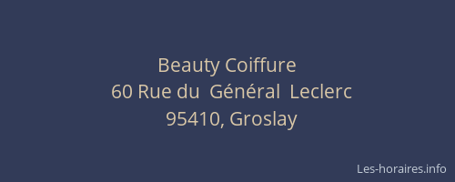 Beauty Coiffure