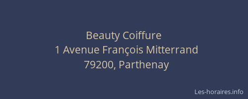 Beauty Coiffure