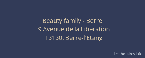 Beauty family - Berre