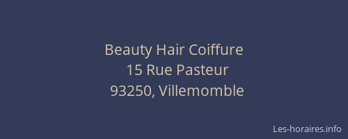 Beauty Hair Coiffure