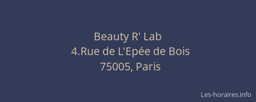 Beauty R' Lab
