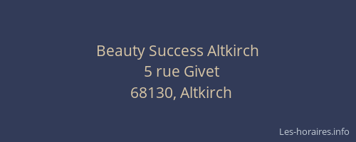 Beauty Success Altkirch