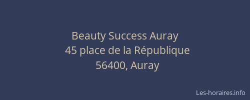 Beauty Success Auray