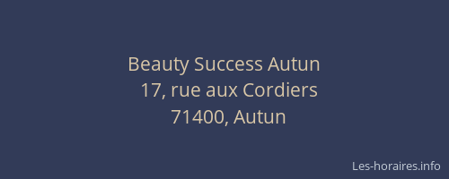 Beauty Success Autun