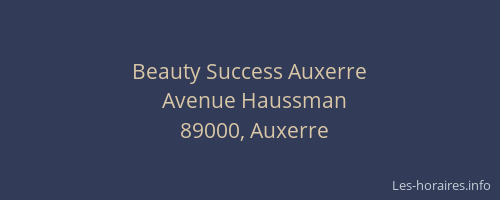 Beauty Success Auxerre