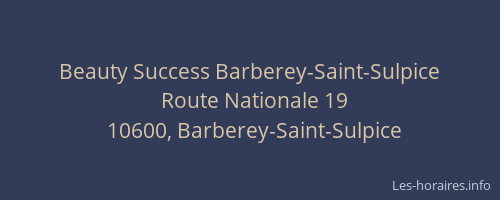 Beauty Success Barberey-Saint-Sulpice