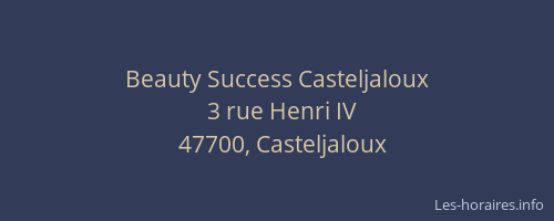 Beauty Success Casteljaloux
