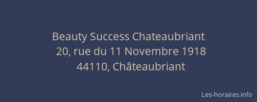 Beauty Success Chateaubriant