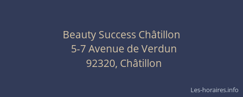 Beauty Success Châtillon