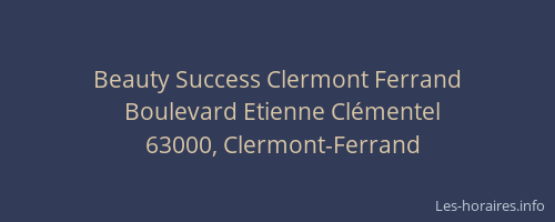 Beauty Success Clermont Ferrand