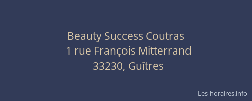 Beauty Success Coutras
