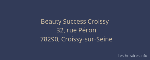 Beauty Success Croissy