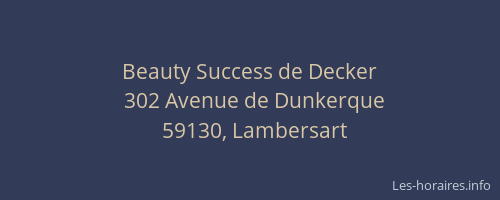 Beauty Success de Decker