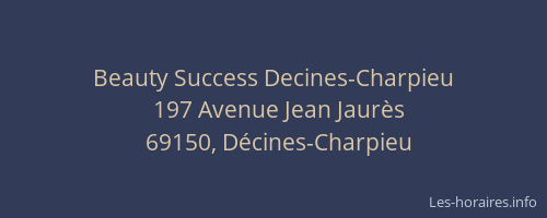 Beauty Success Decines-Charpieu