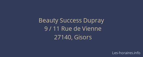 Beauty Success Dupray