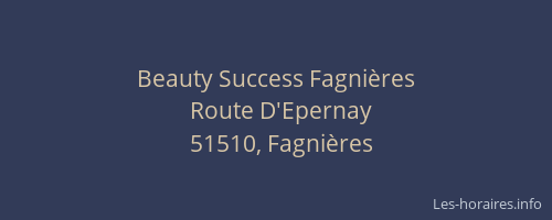 Beauty Success Fagnières