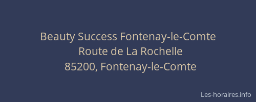 Beauty Success Fontenay-le-Comte