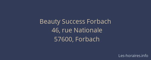 Beauty Success Forbach