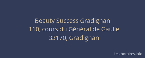 Beauty Success Gradignan