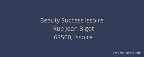 Beauty Success Issoire