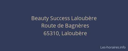 Beauty Success Laloub&egrave;re