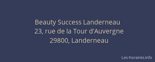 Beauty Success Landerneau