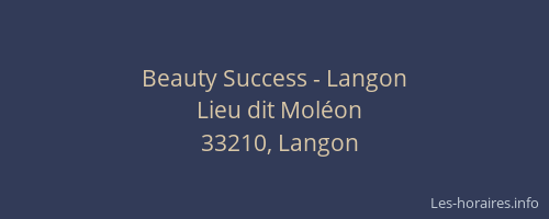 Beauty Success - Langon