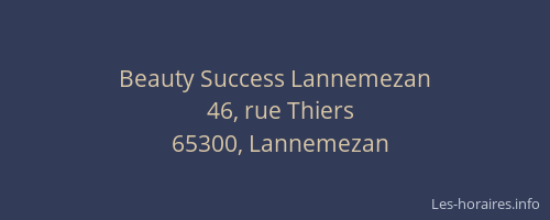 Beauty Success Lannemezan