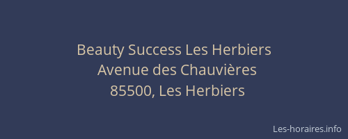 Beauty Success Les Herbiers