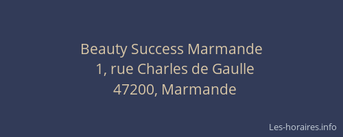 Beauty Success Marmande
