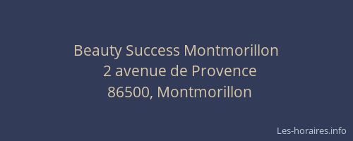 Beauty Success Montmorillon