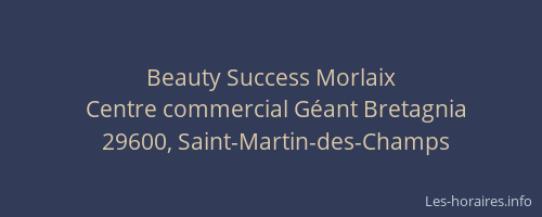 Beauty Success Morlaix