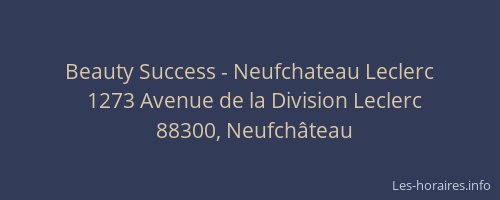 Beauty Success - Neufchateau Leclerc
