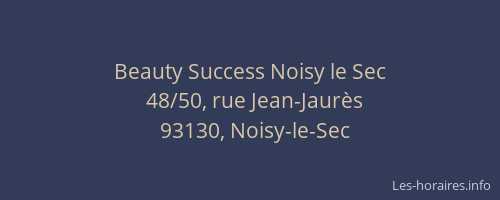 Beauty Success Noisy le Sec