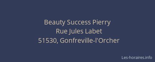 Beauty Success Pierry