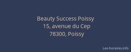 Beauty Success Poissy