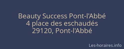Beauty Success Pont-l'Abbé