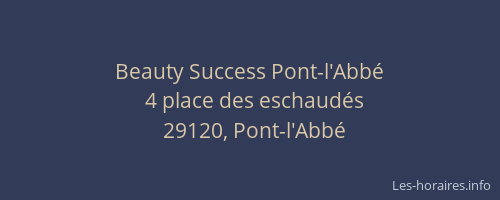 Beauty Success Pont-l'Abbé