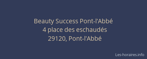 Beauty Success Pont-l'Abb&eacute;