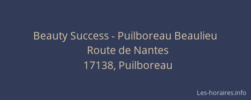 Beauty Success - Puilboreau Beaulieu