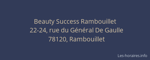 Beauty Success Rambouillet