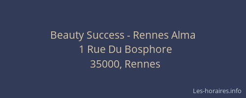 Beauty Success - Rennes Alma