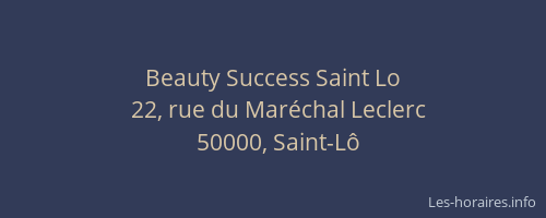 Beauty Success Saint Lo
