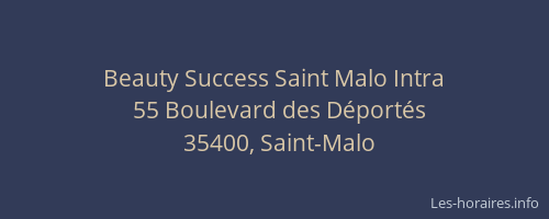 Beauty Success Saint Malo Intra