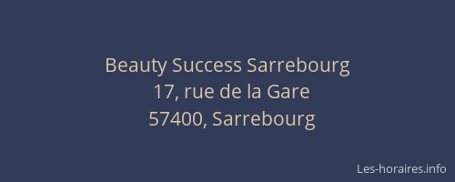 Beauty Success Sarrebourg