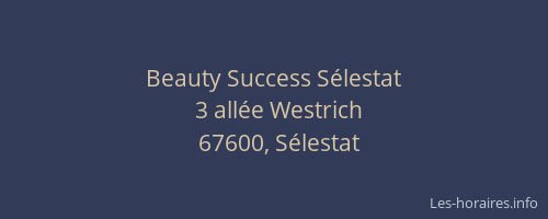 Beauty Success Sélestat