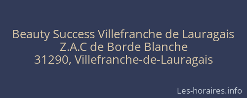 Beauty Success Villefranche de Lauragais