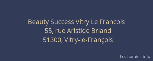 Beauty Success Vitry Le Francois
