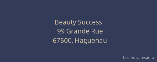 Beauty Success
