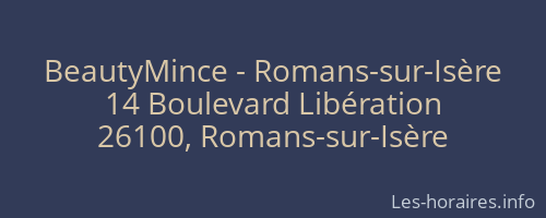 BeautyMince - Romans-sur-Isère